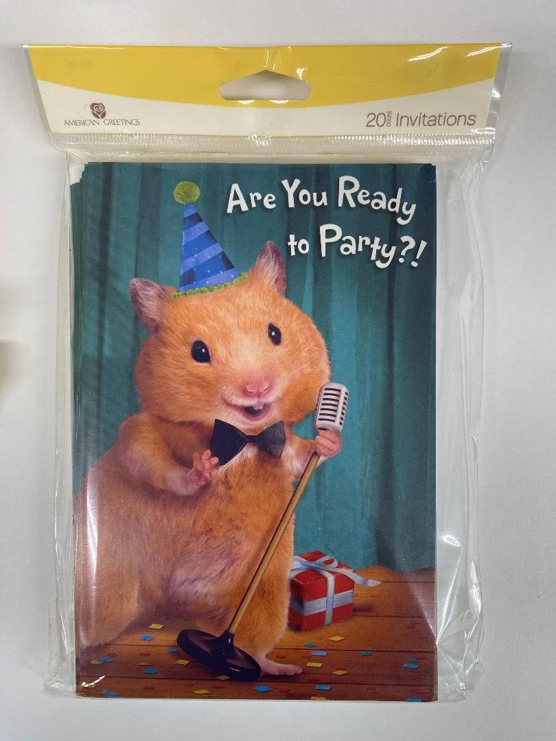 American Greetings Party Invitations (20 Invites/Envelopes)