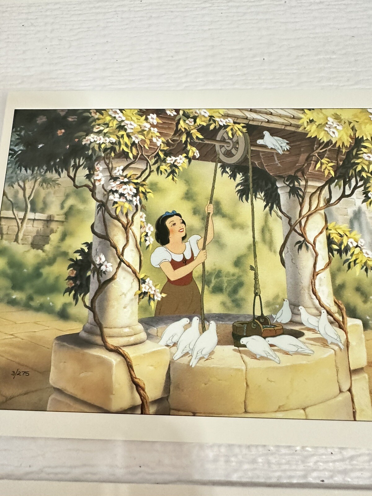 Snow White Set Of 4 Blank Greeting Cards From Movie Scenes Collectors 5×6.5”