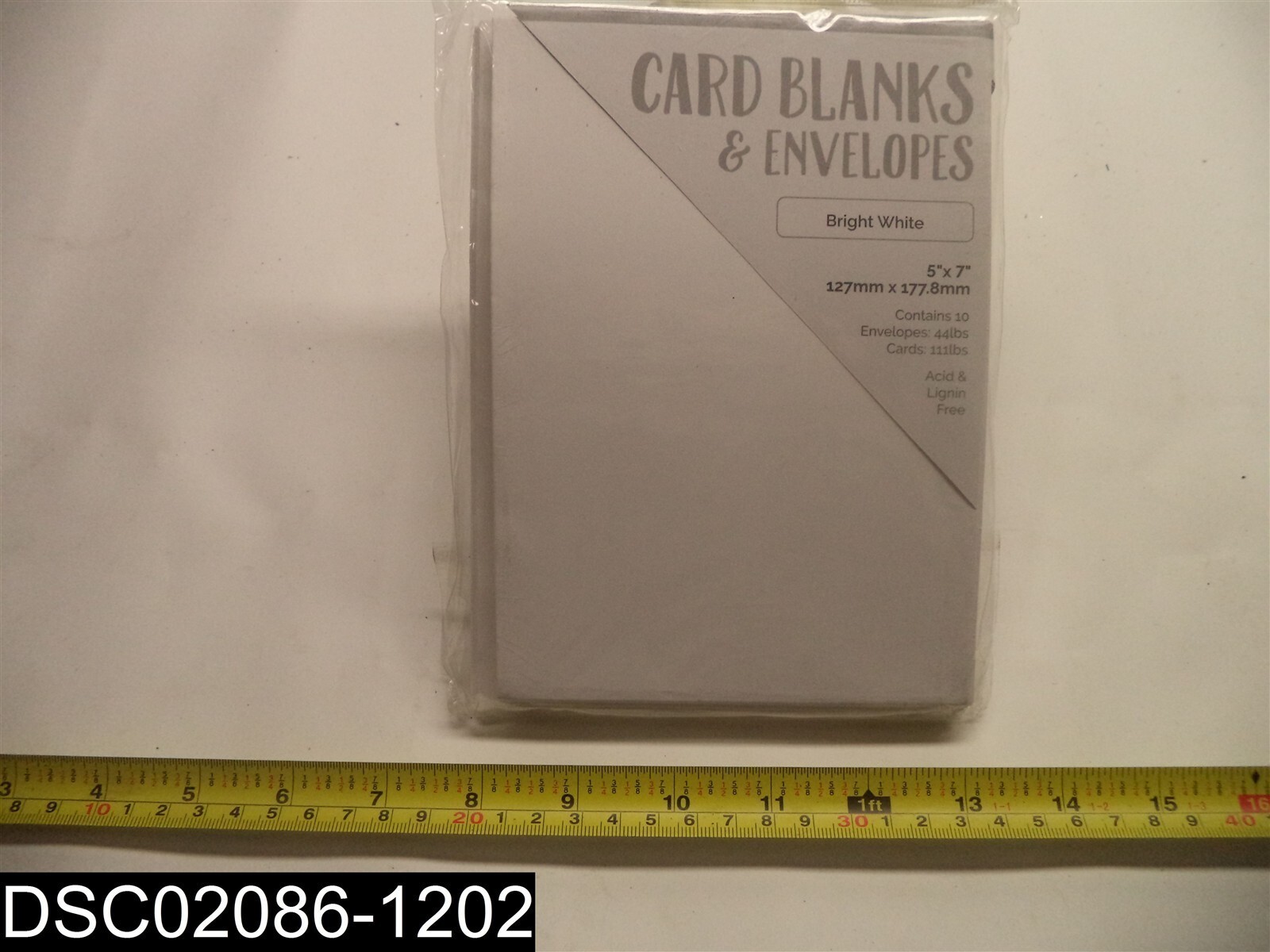 QTY=10: 9279E Tonic Studios-Craft Perfect 5″X7″ Bright White Card Blanks