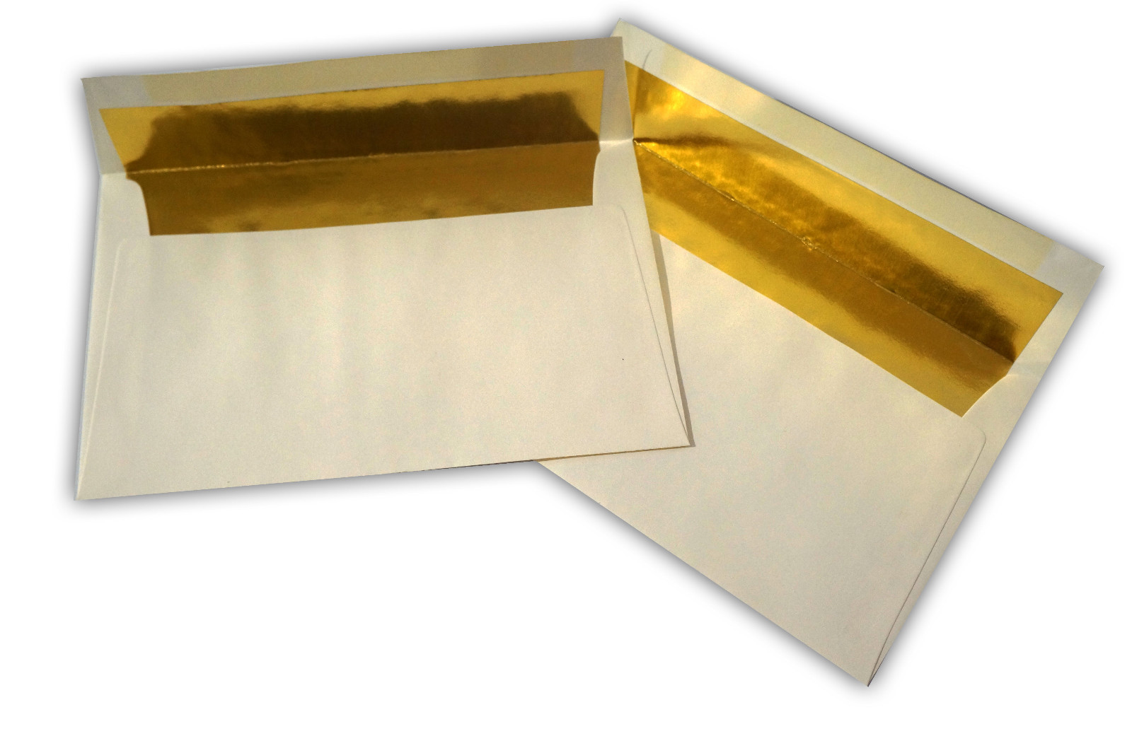 A-9 Announcement Natural Shiny Gold Foil Lined Envelopes – Various Quantities