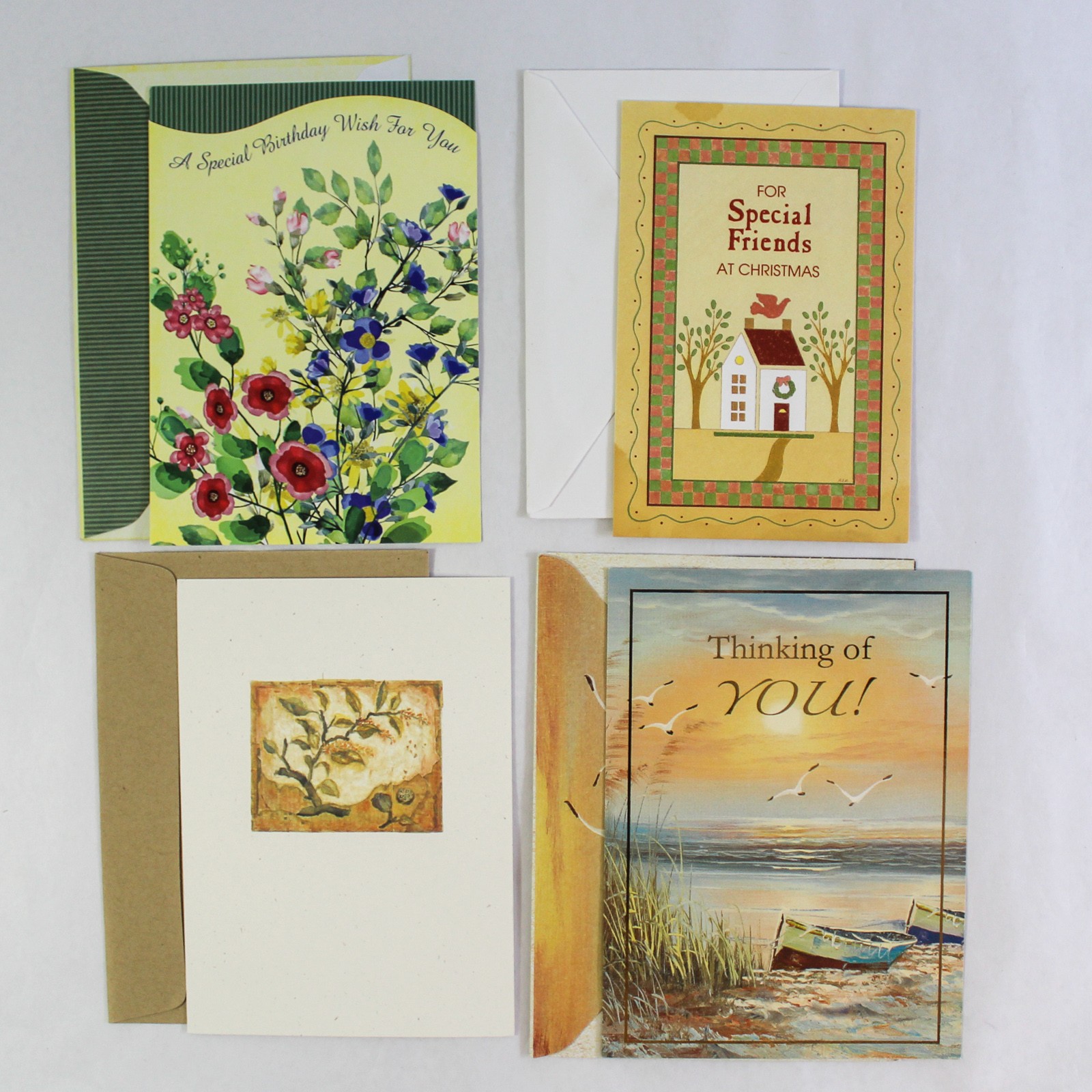 Lot of 10 Greeting Cards Birthday Christmas Thank You & More