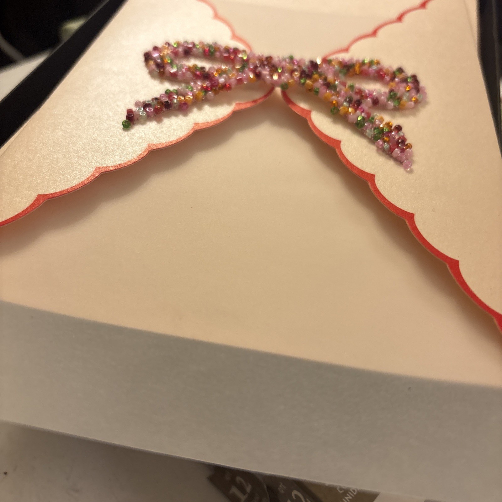 NEW Meri Meri Now Beaded Invitations Fancy Envelopes Water Paper 7 New (d3