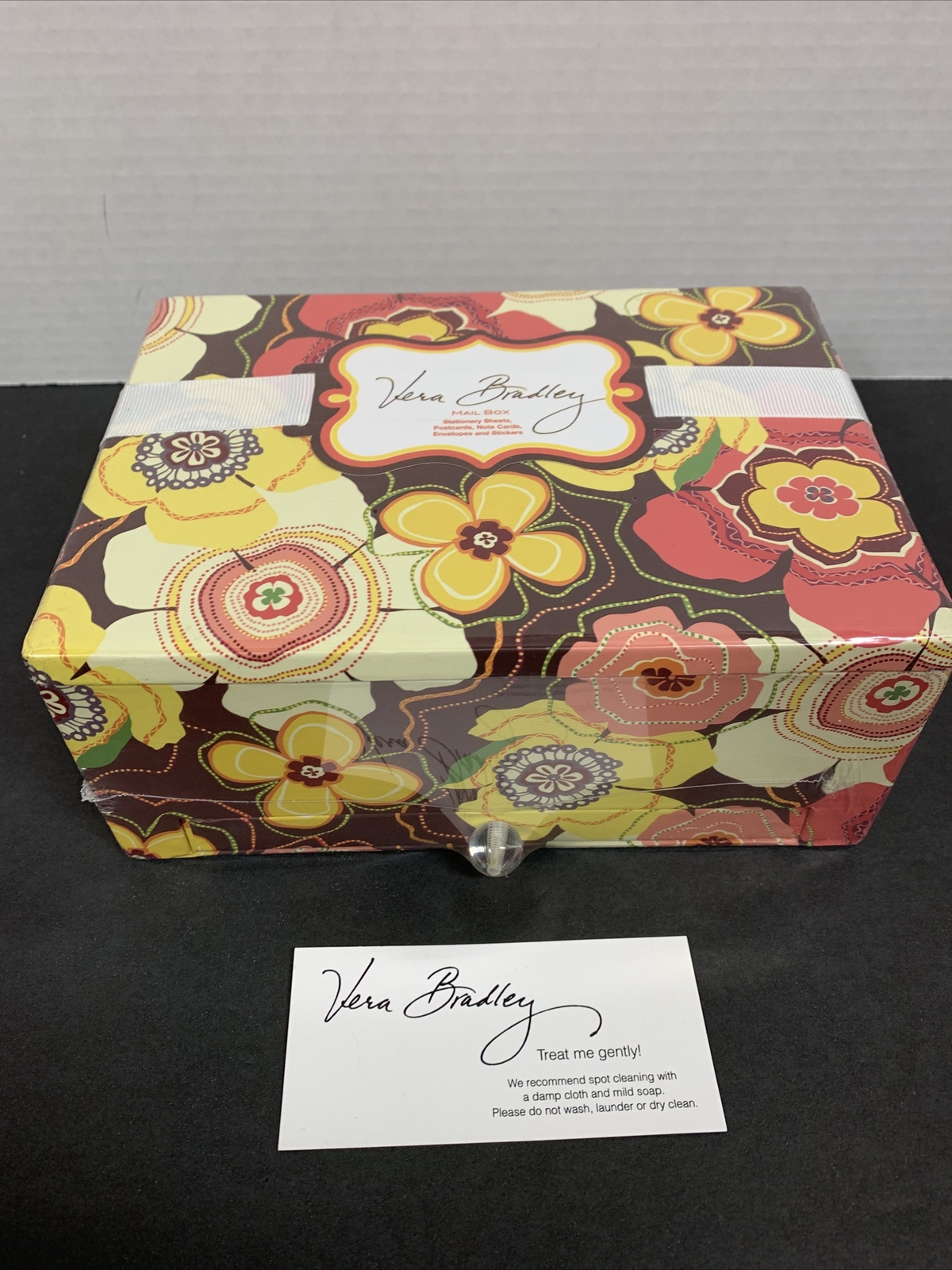 Vera Bradley Buttercup Stationery Sheets Post & Note Cards Env Mail Box NEW