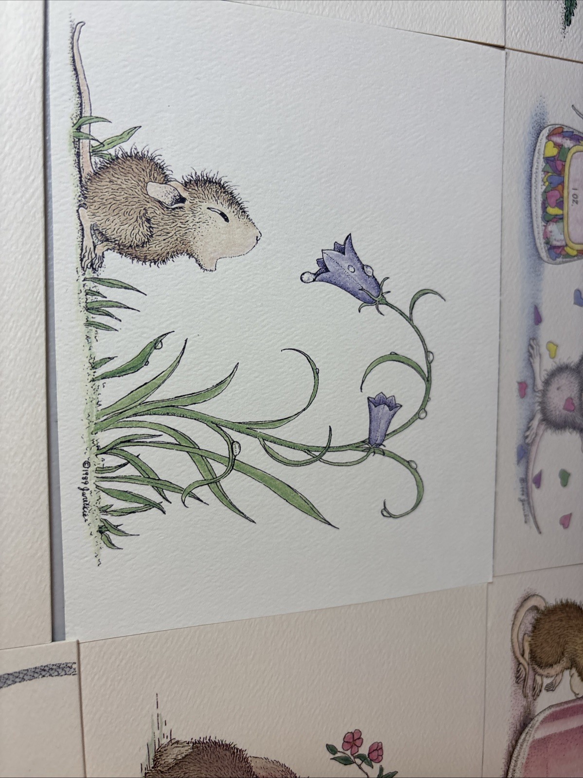 80-90s House Mouse Designs 12 Assorted Theme BLANK w/Envelopes TROLLS FOOD CUTE