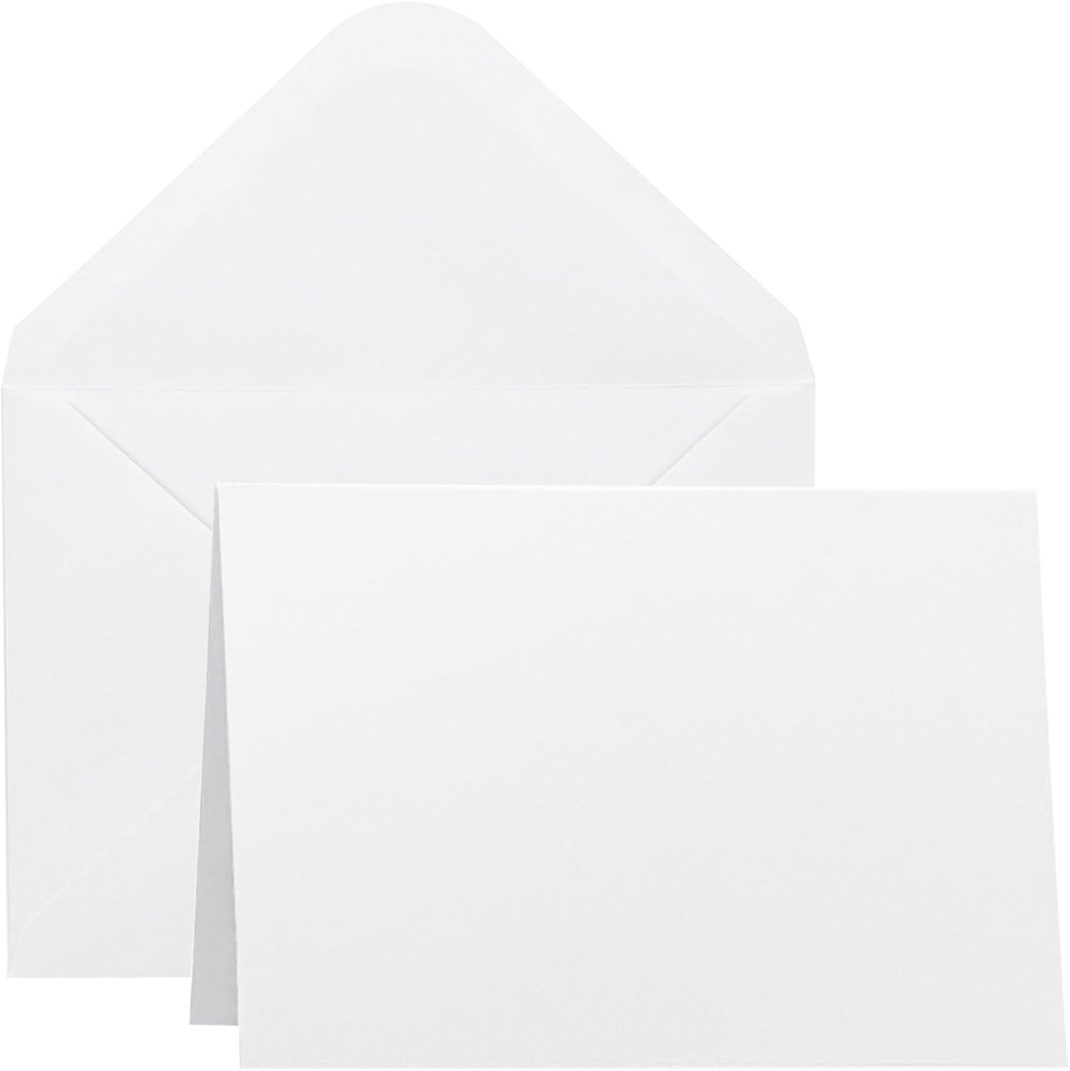 Blank Cards and Envelopes 5×7 inches, 50 Pack White A7 (5.25×7.25 in),