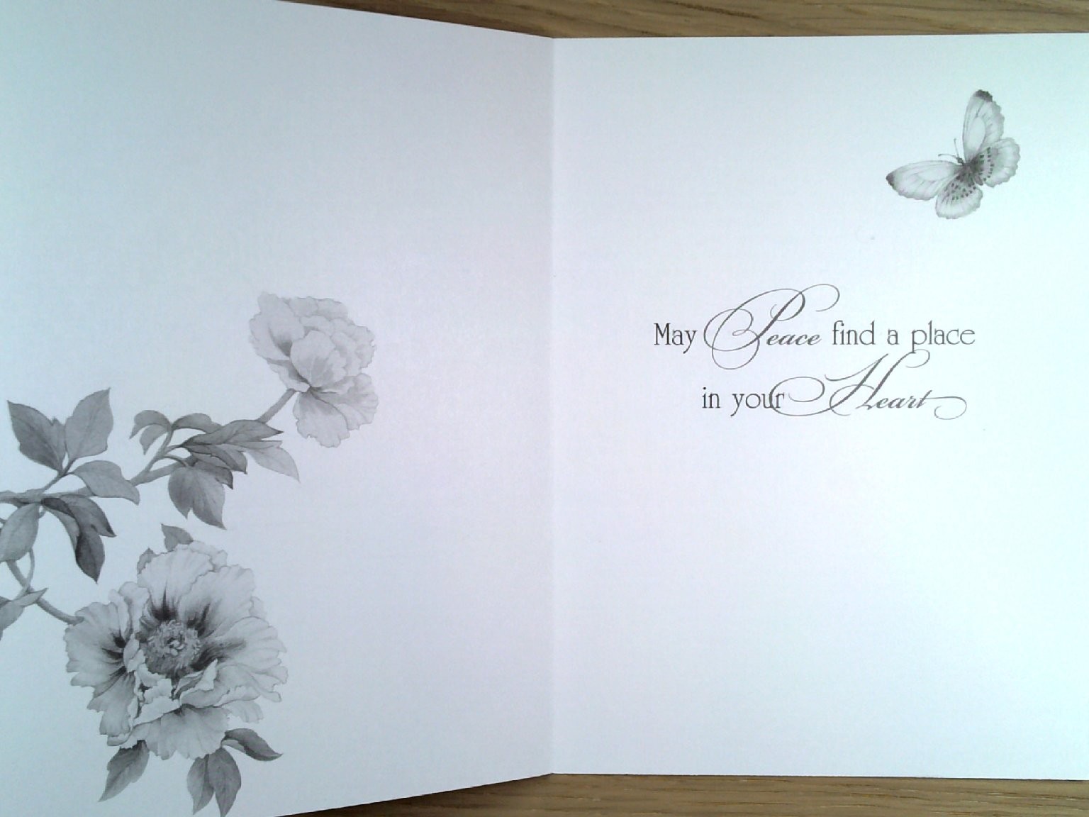 AAUW Greeting Card Floral Peony Butterfly “With Each New Day” Peggy Toole