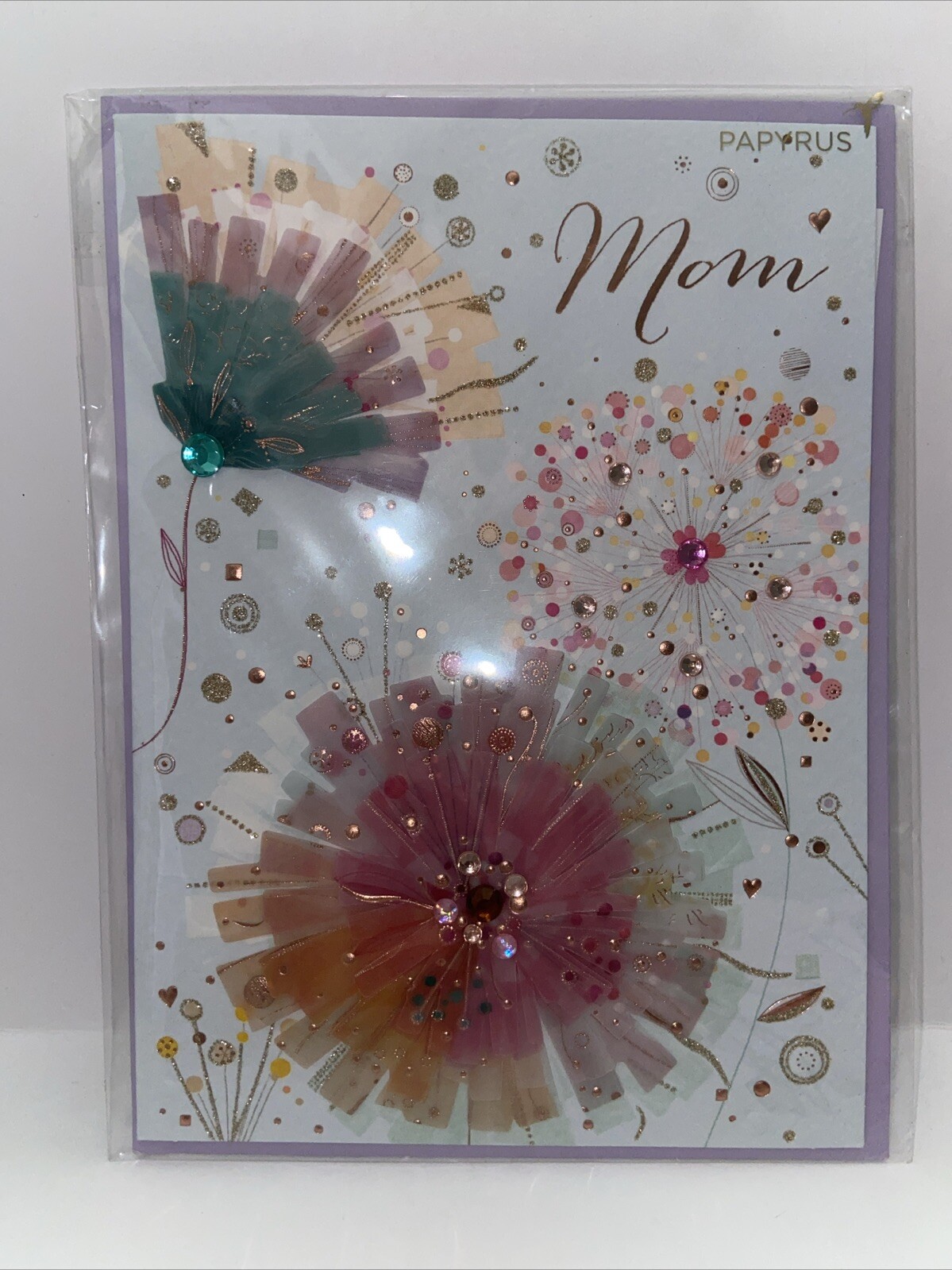 Papyrus Greeting Card Mother’s Day Card Turnowsky Embellished Flowers