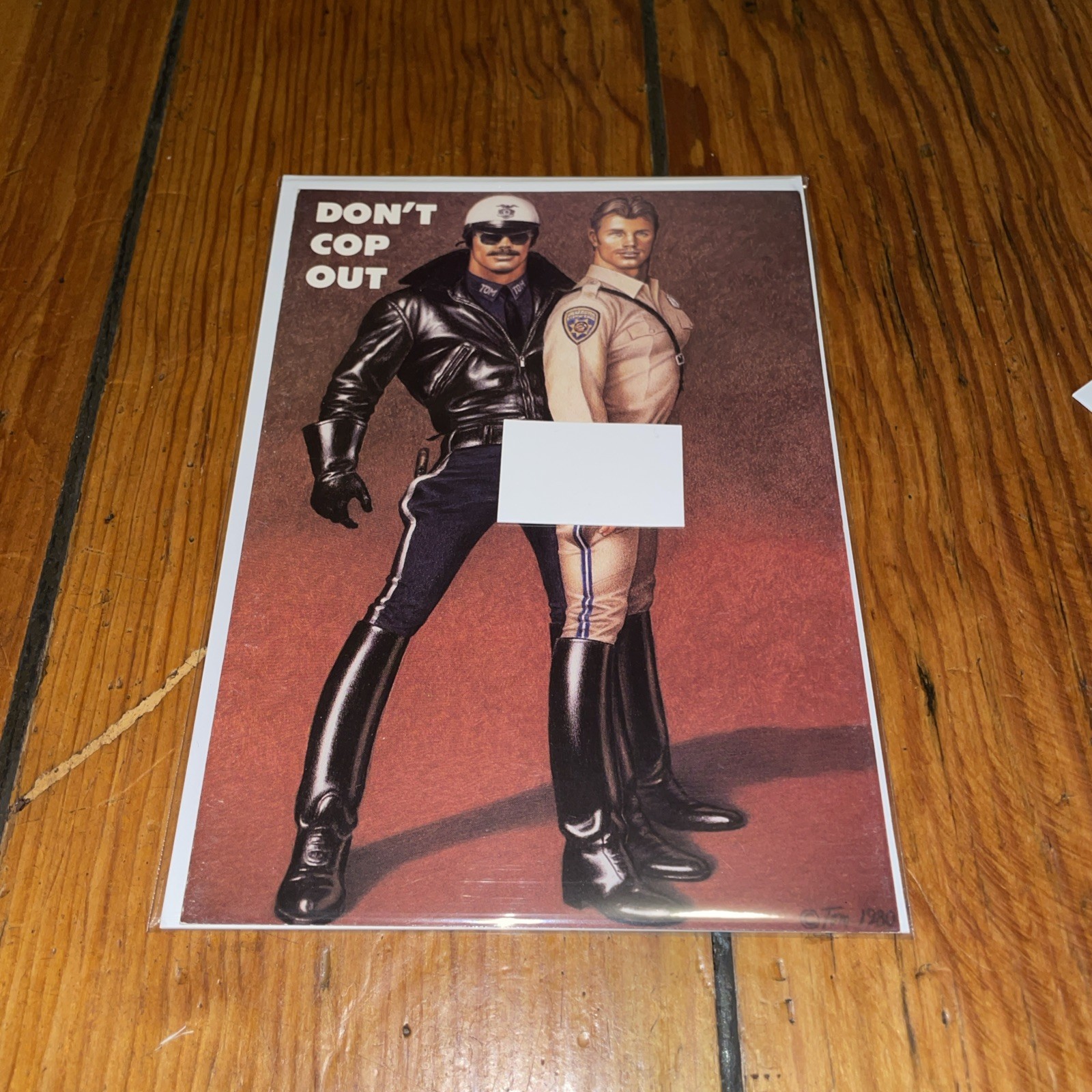 Tom of Finland 5×7” Gay Cop Fetish Birthday Greeting Card, Sealed Vintage NEW