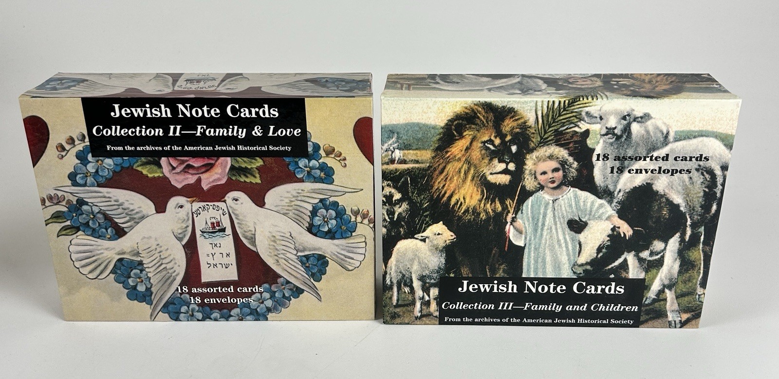 Judaica Greeting Card Lot Jewish Nostalgic Cards & Joy Love Sets 36 Cards