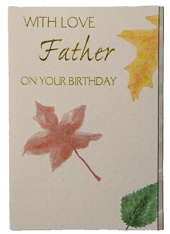 1 Birthday Greeting Card/Envelope Father Friend Thanks Dad Step Love Pride Coach