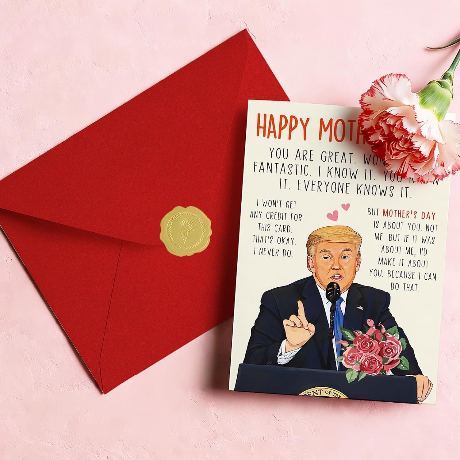 Funny Mothers Day Card Gift for Mom Wife from Daughter Son Husband