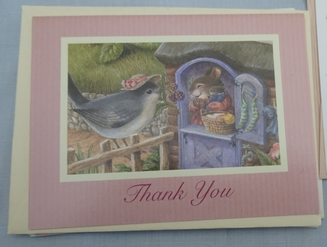 75+ Card LOT Most are Sympathy Thank You & General Thank You + 3 Gift Enclosure