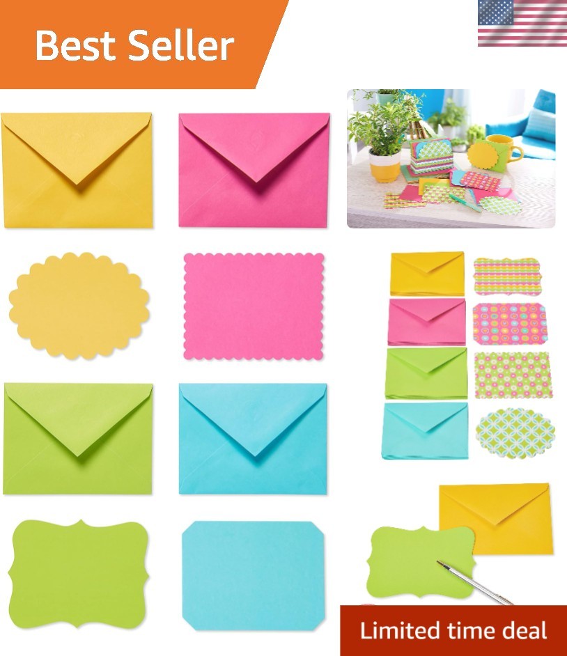 40-Count Colorful Blank Cards & Envelopes Set for Anniversaries & Birthdays