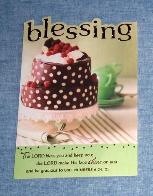 Used: DaySpring HAPPY BIRTHDAY No Envelope Scripture Religious Greeting Card