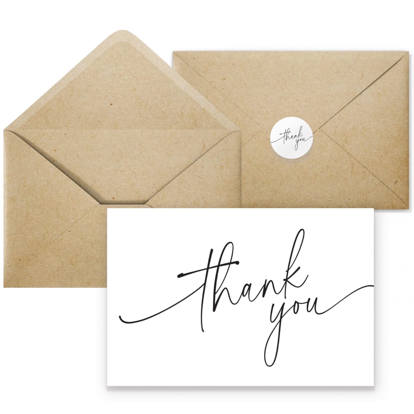 20 Pack 4.25 X 6.25-inch Thank You Cards with Envelopes