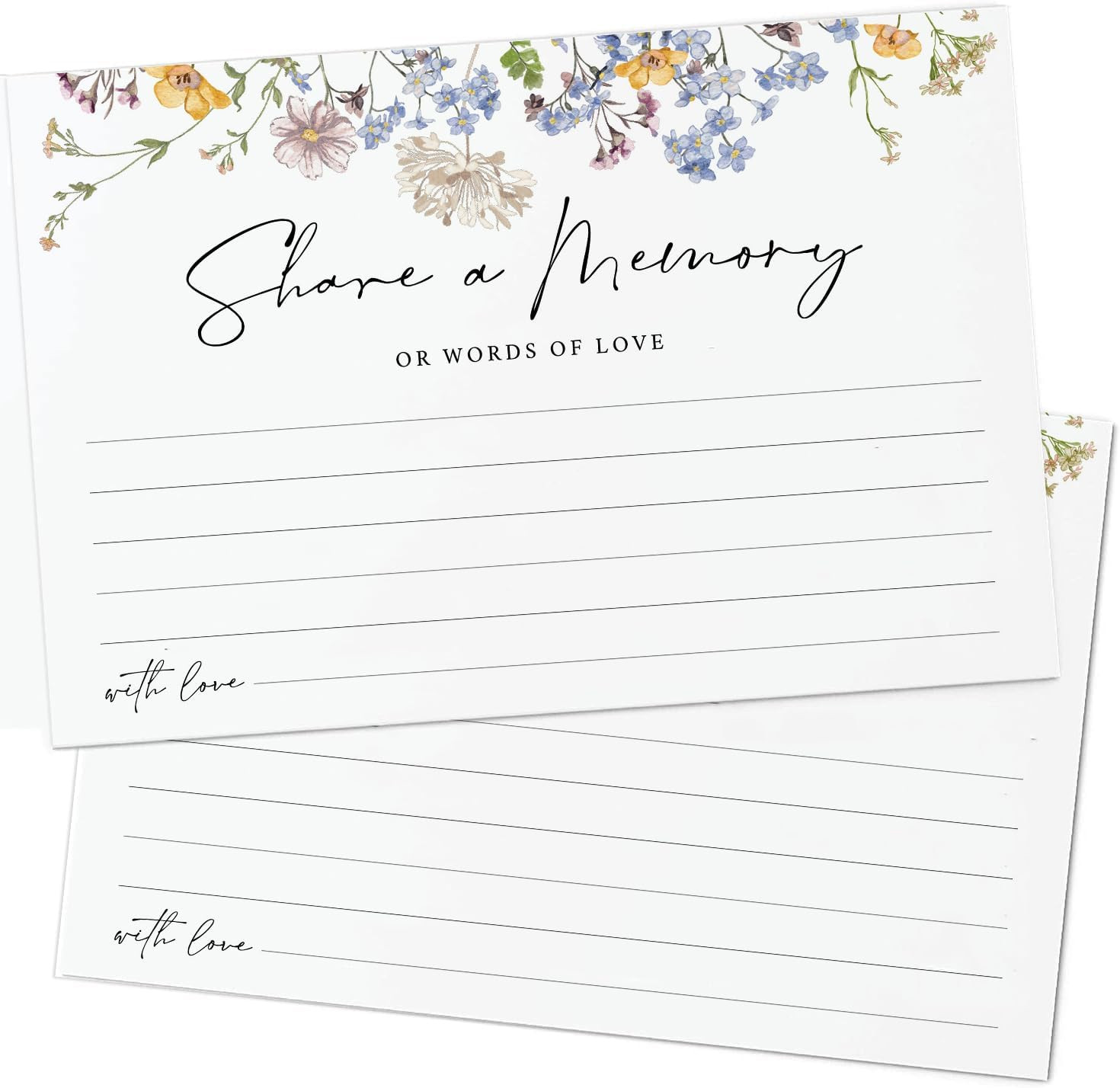 Share a Memory Card – 50 Pack, Share a Memory Cards for Celebration of Life, Fun