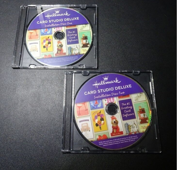 Hallmark Software Deluxe Card Studio 2024, 2 Discs in Sleeve, Windows 10, 8