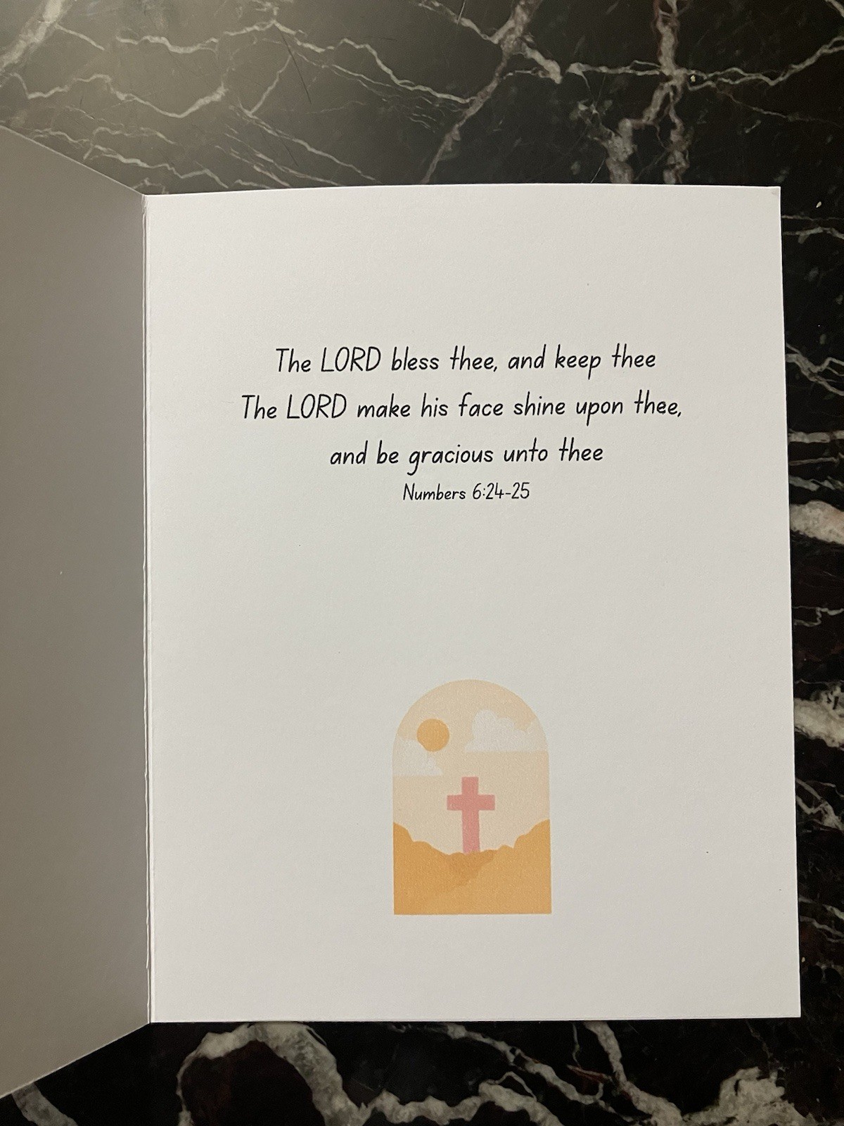 Beautiful Christian Birthday Greeting Card – Scripture Blessing
