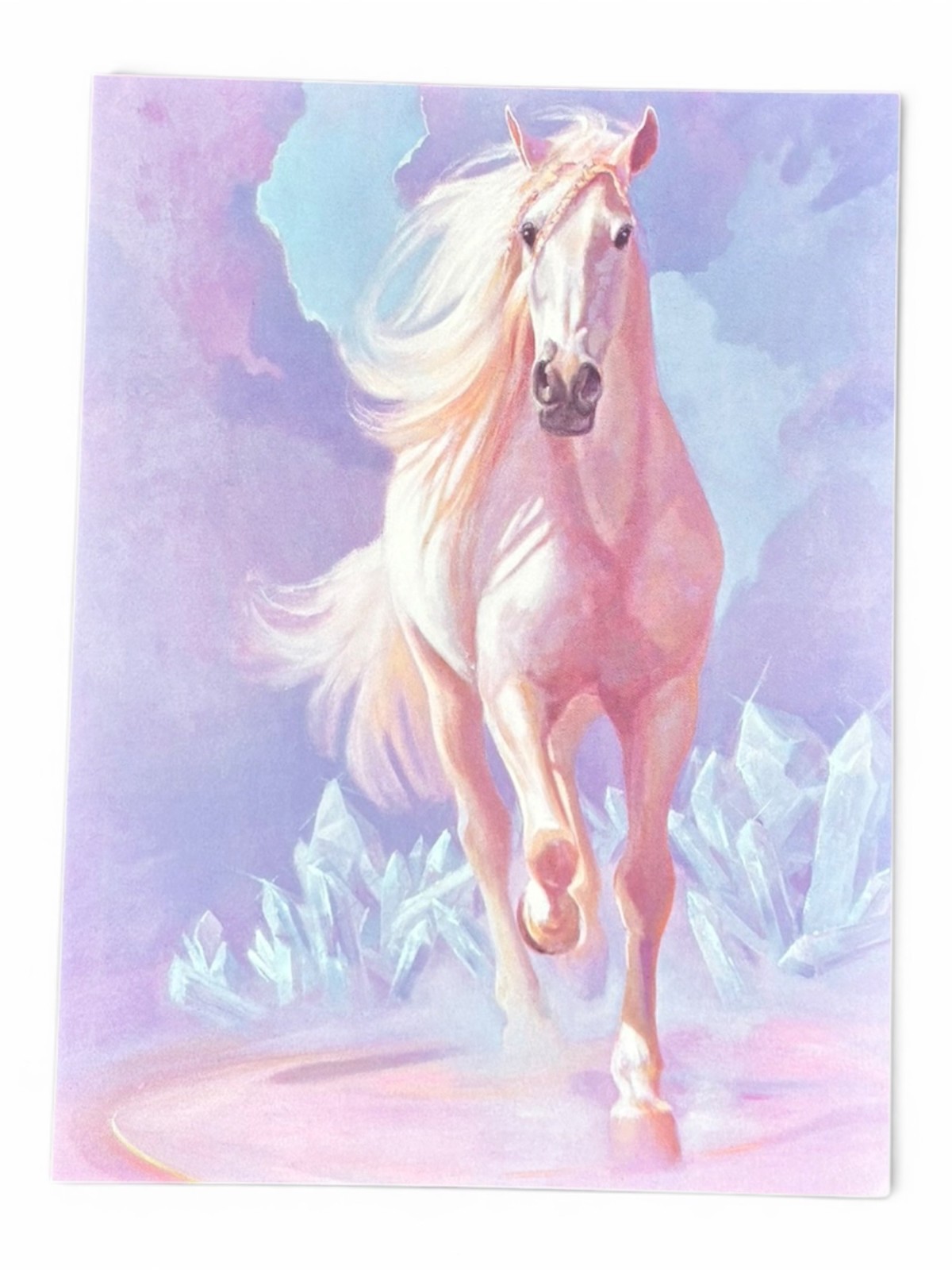 VTG New Leanin’ Tree 6-Pack Birthday Cards +✉ CRYSTAL DREAM Equestrian Pastel