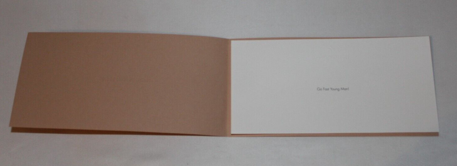 Louis Vuitton Custom Gift Card with Folder Go Fast 9×4.25″