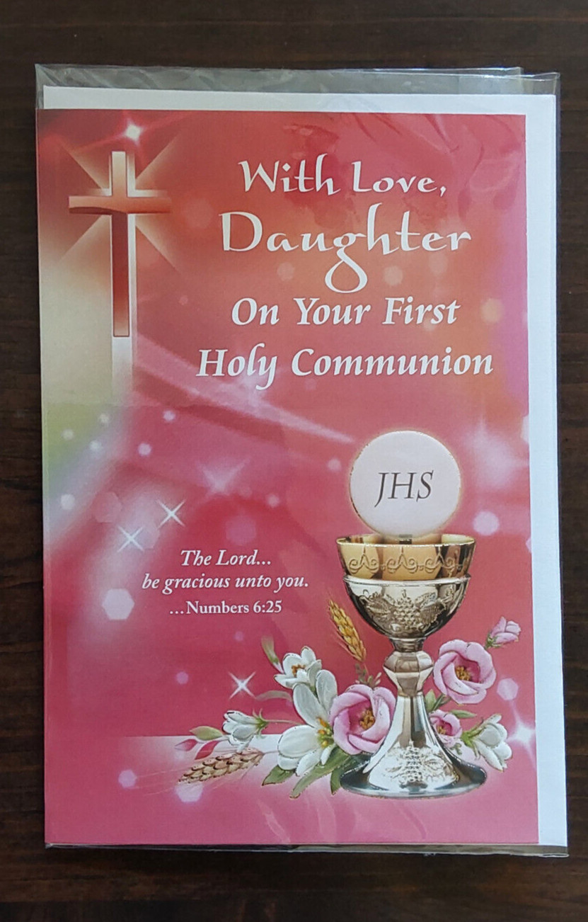 First Communion Card for a Daughter Greeting Card