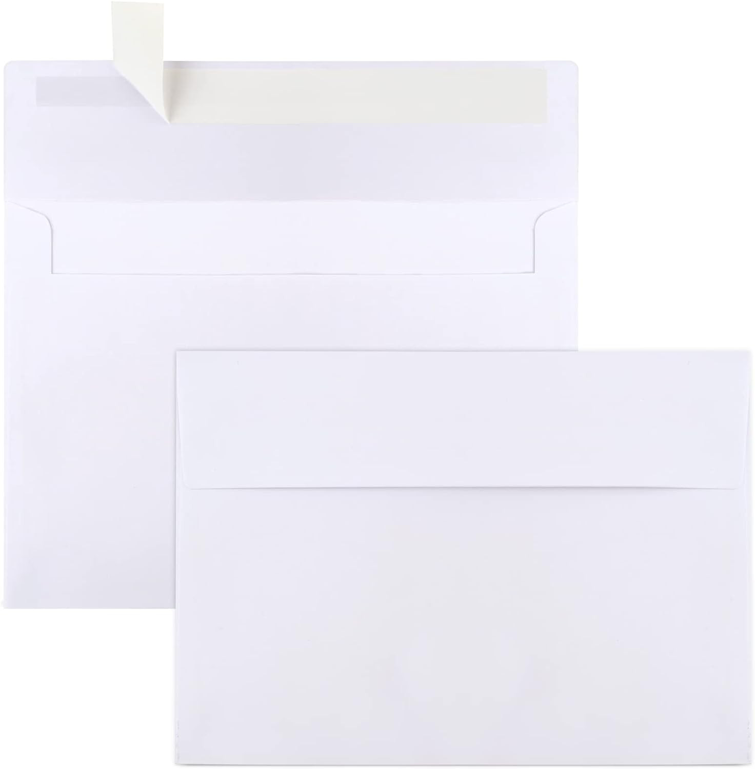 50 Pack White A7 Envelopes 5×7 Self Seal Invitation Wedding Greeting Card Bulk