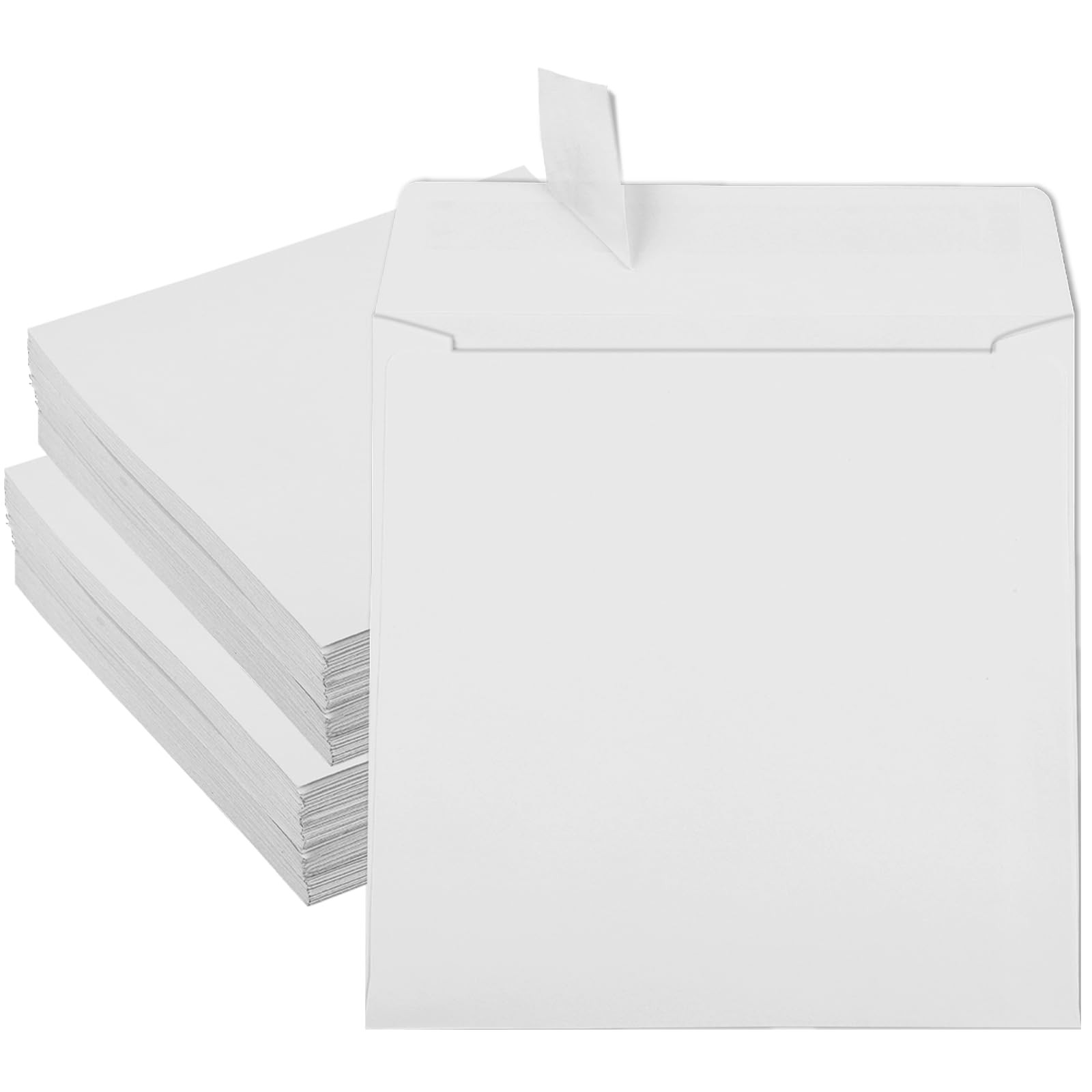 70 Pcs 6×6 Inch Square Envelopes with Self Seal Bulk 70LB White Square Invita…