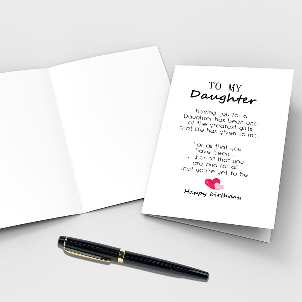 Birthday Daughter Card,Happy Birthday Card for Daughter,Birthday Gift from Mom/D