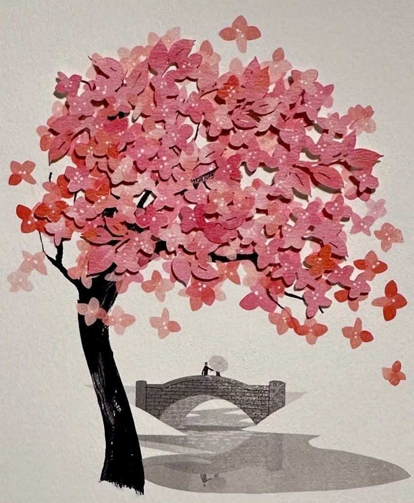 ~ SENTIMENTAL GREETING CARD ~ LOVE / OUR TIME TOGETHER/ PAPER FLORAL ART