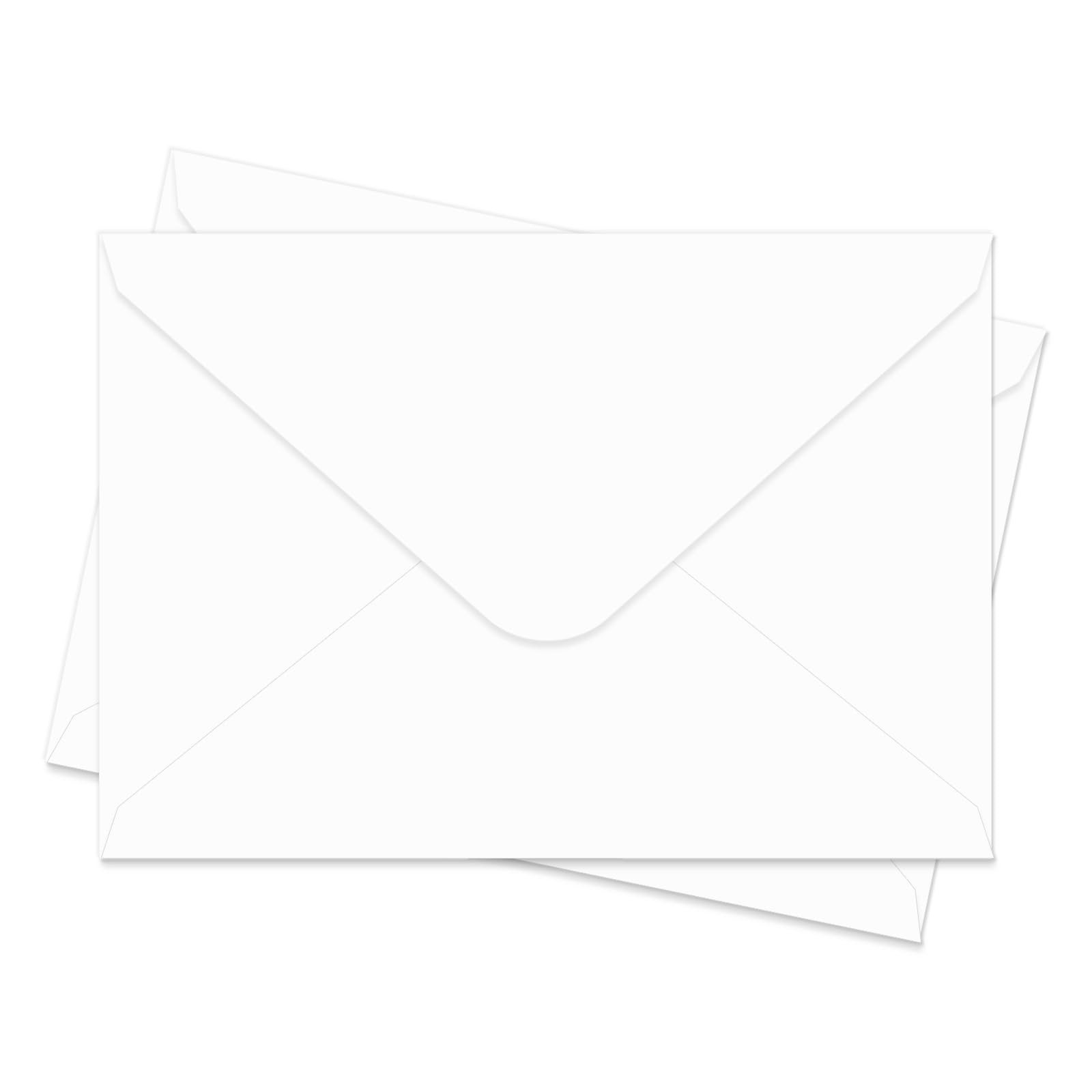 A7 Envelopes 100 Pack 5×7 Vshaped Flap Photos Weddings Announcements White