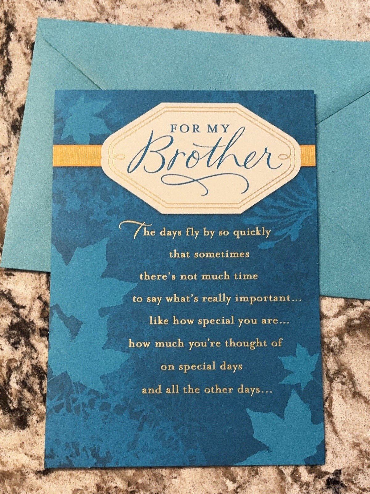 Happy Birthday For My Brother, How Special You Are 5”x7” Hallmark Greeting Card