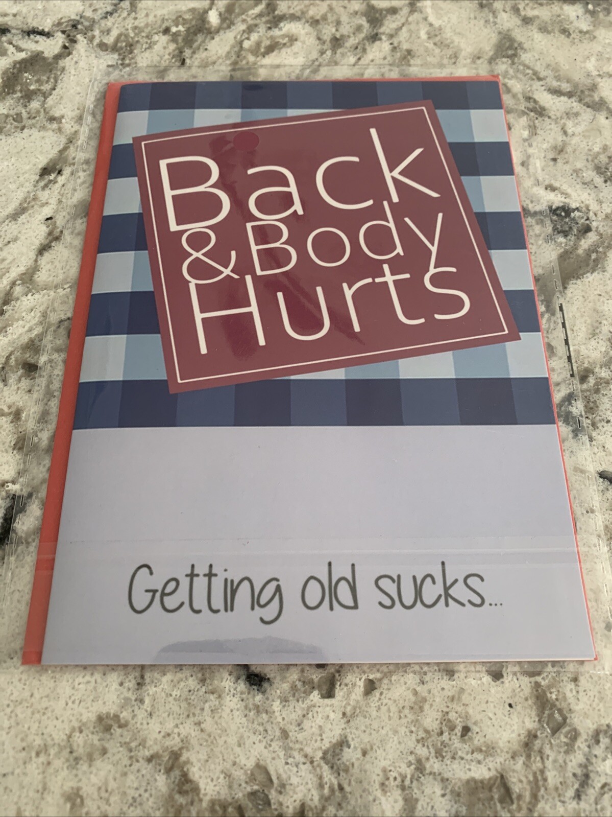 Birthday Getting Old Sucks Funny Husband Dad Uncle 5”x7” Blank Greeting Card