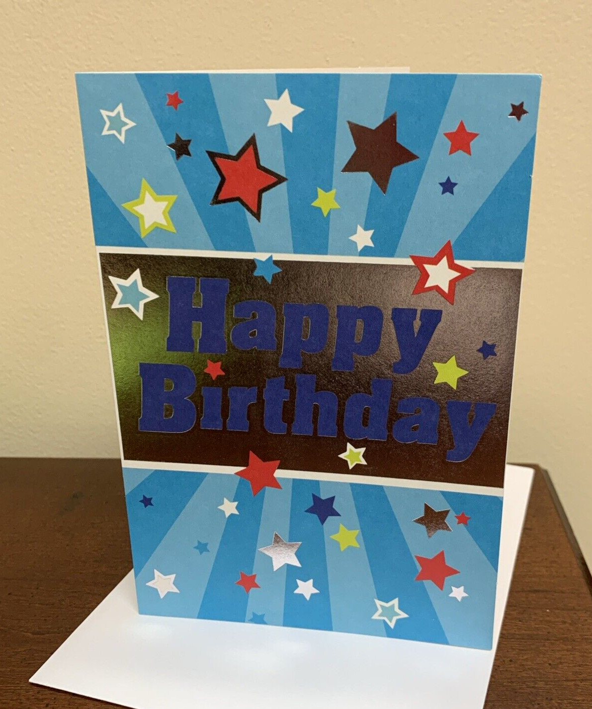 Happy Birthday Star Stars Shooting Stars Patriotic Hallmark Greeting Card