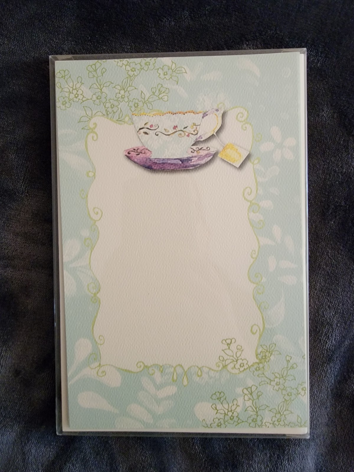 Bella Ink Greeting Card Tea Cup 10 Cards NIB
