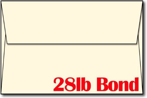 100 PCS Cream A9 Envelopes 8 3/4 x 5 3/4 Inch Stationery Supply Mailing Pack