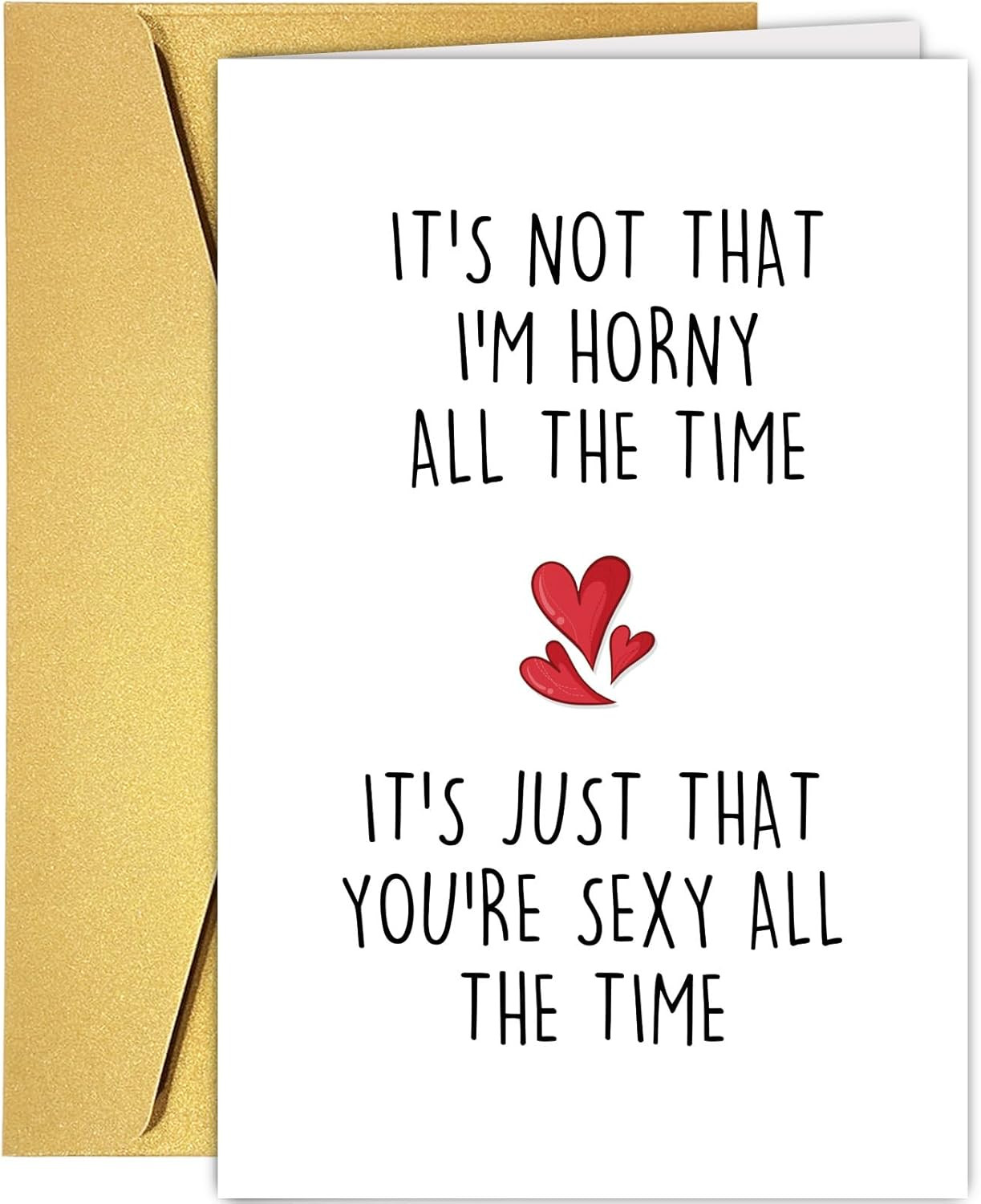 Naughty Birthday Card for Men Women, Funny Anniversary Card for Him Her, Sweet V