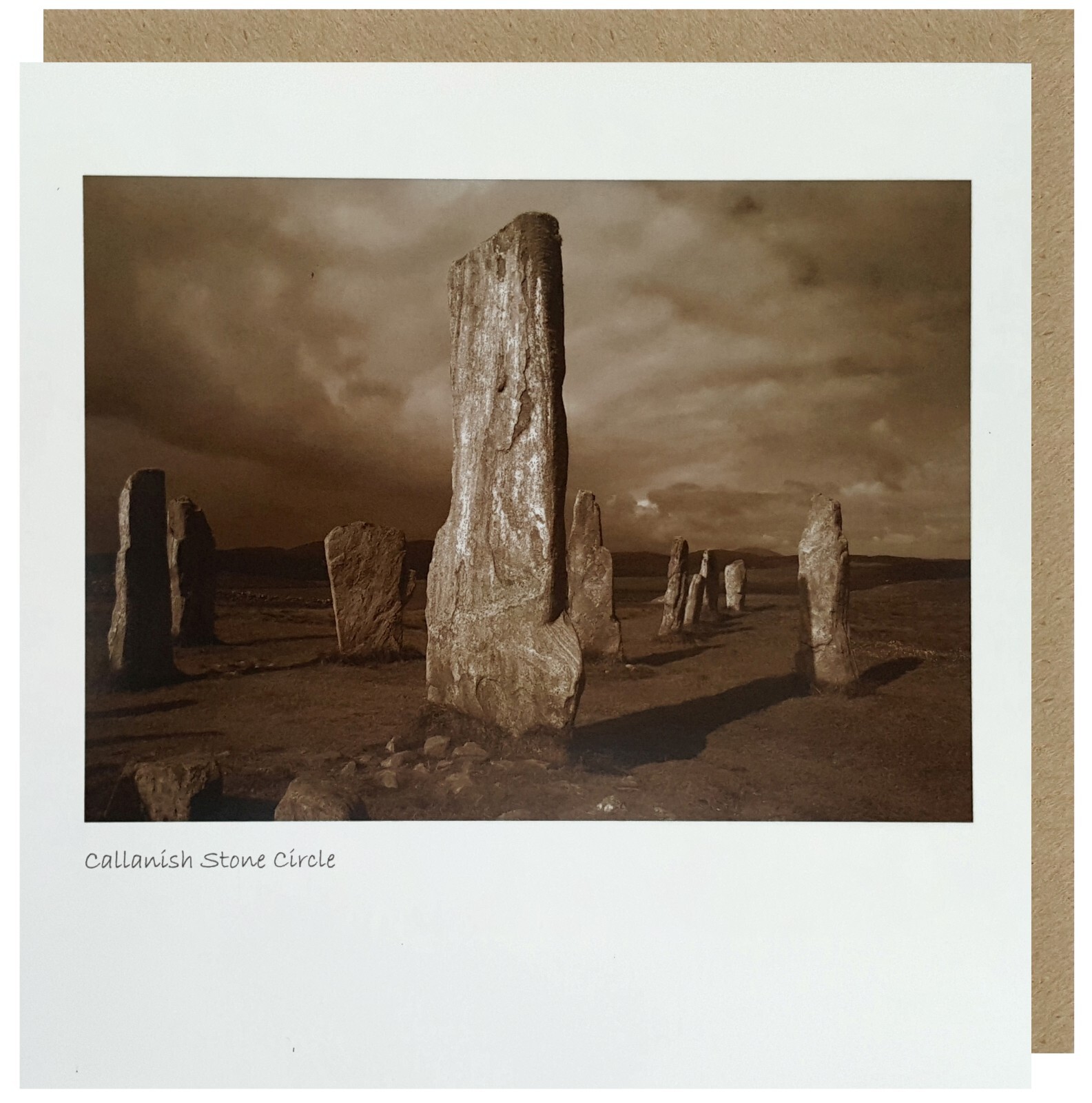LYRICAL Scotland 6 Set Of 15cm x 15cm Callanish Stone Scene of Scotland Birthday