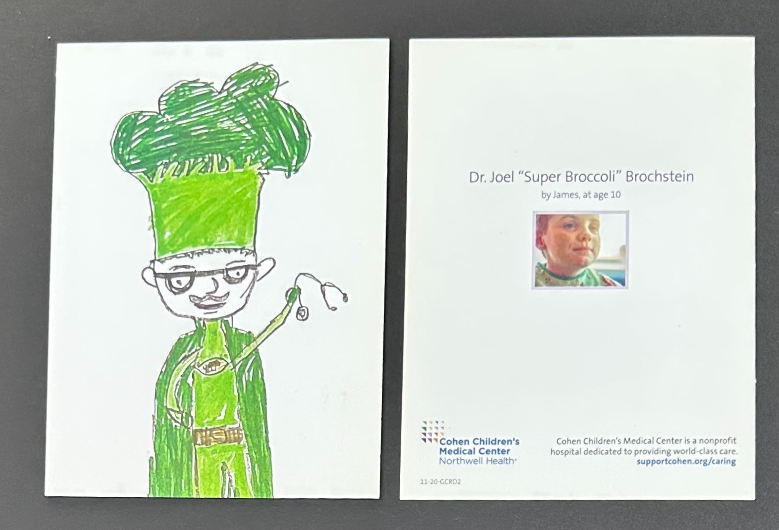 Cohen Children’s Medical Center Greeting Cards Designed By Kids – Super Broccoli