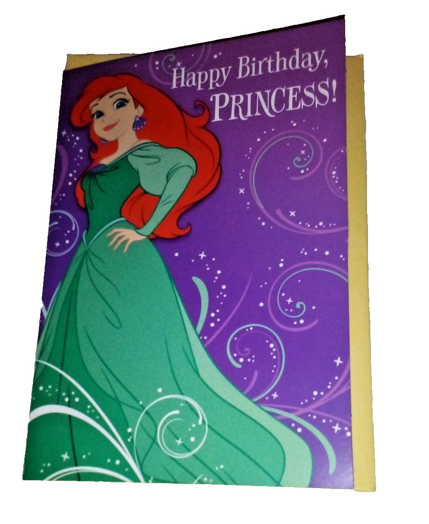 Disney Princess The Little Mermaid Ariel Happy Birthday Greeting Card Hallmark
