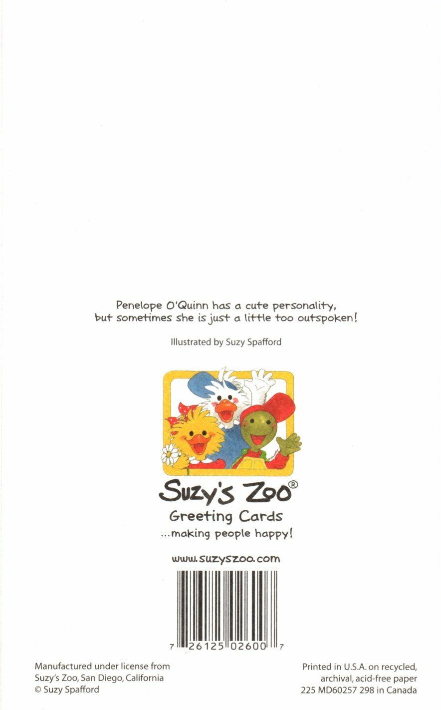 Suzy’s Zoo Mother’s Day Greeting Card – Rare – Prickly Porcupine Penelope