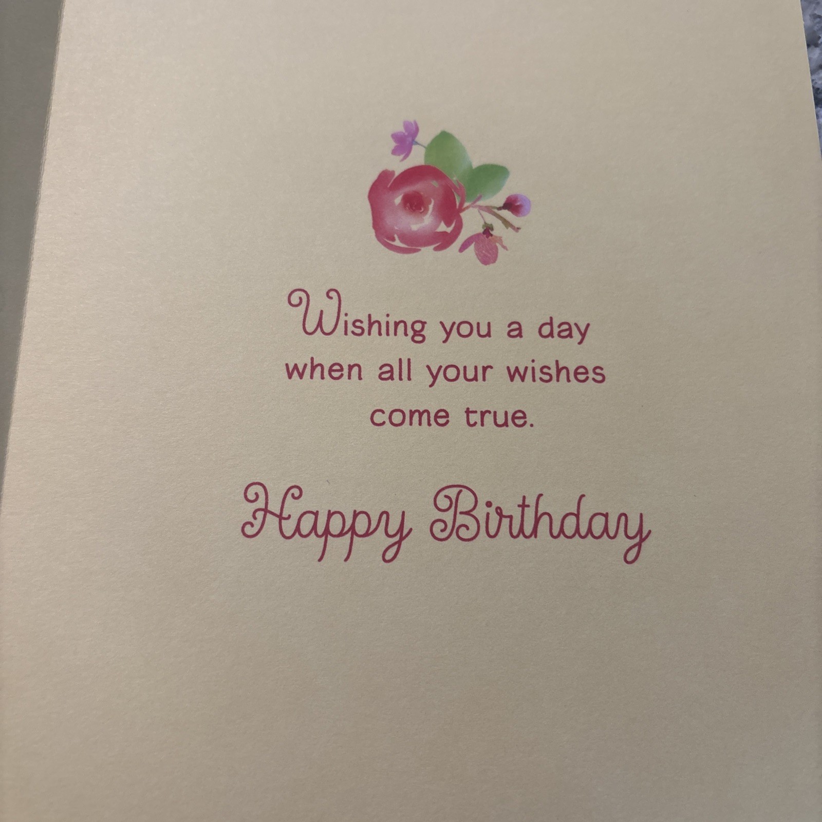Happy Birthday Daughter Wishes For You 5” X 7” Hallmark Heartline Greeting Card