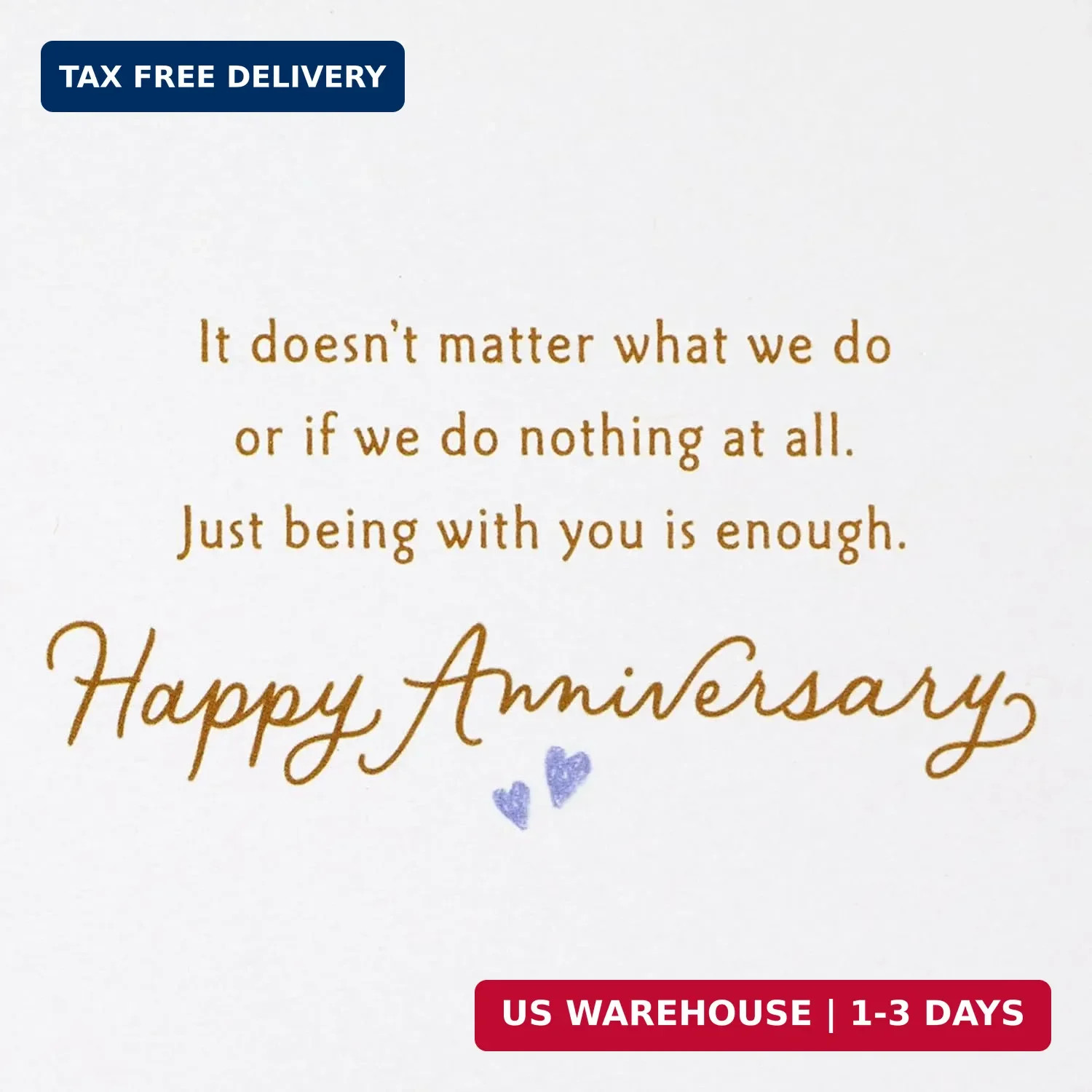 Hallmark Anniversary Card for Husband, Wife, Boyfriend, Girlfriend (Happy Place)