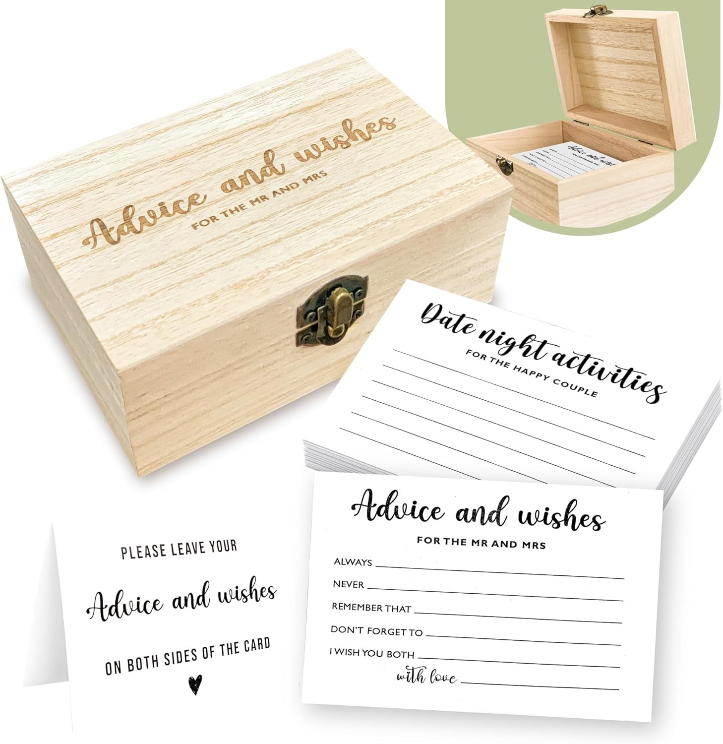 Advice and Wishes for the Mr and Mrs – Bridal Shower Advice Cards for Bridal Sho