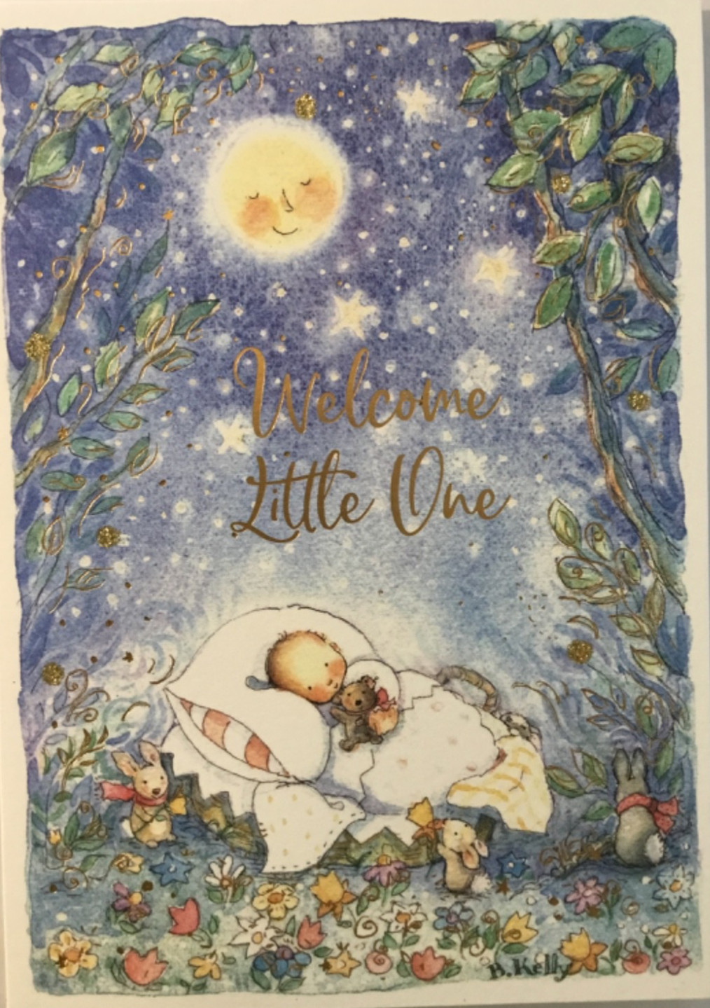 NIQUEA.D- New Baby- Becky Kelly Design- Foil- SRP 7.95- By Creators of Papyrus