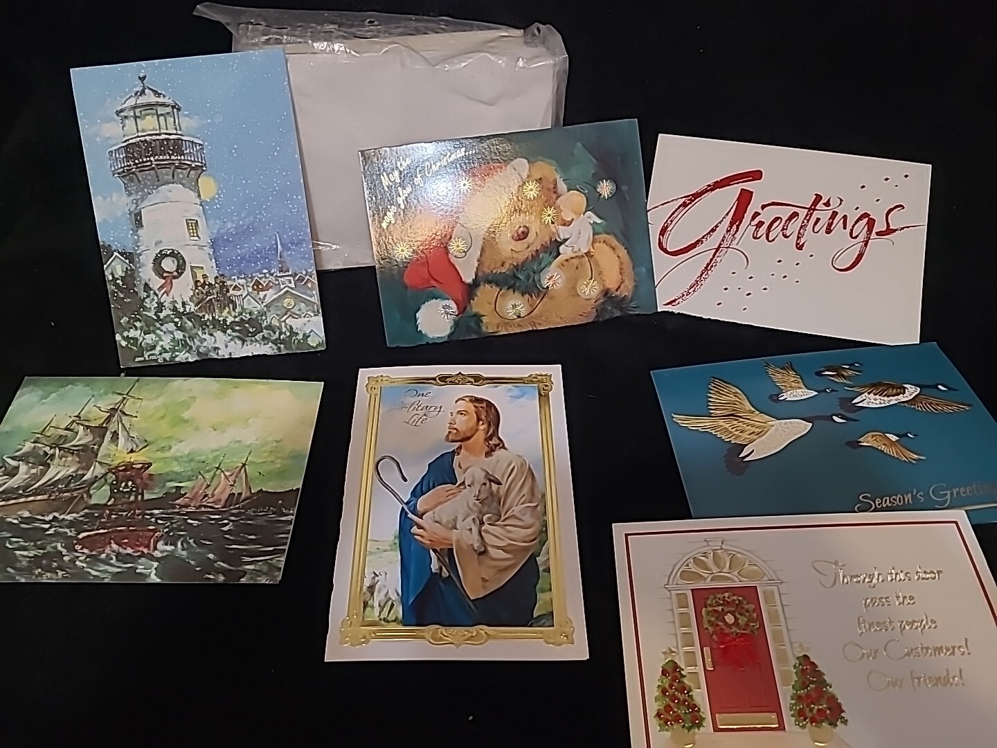 48x Christmas Cards with Envelopes, Assorted Festive Greeting Cards Bulk 5.5×7.5