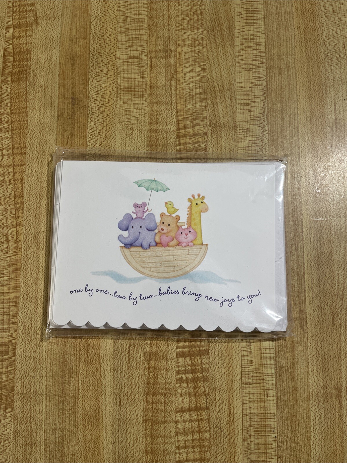 Hallmark Party Express Shower Invitations Girl Boy Animals with Envelopes –