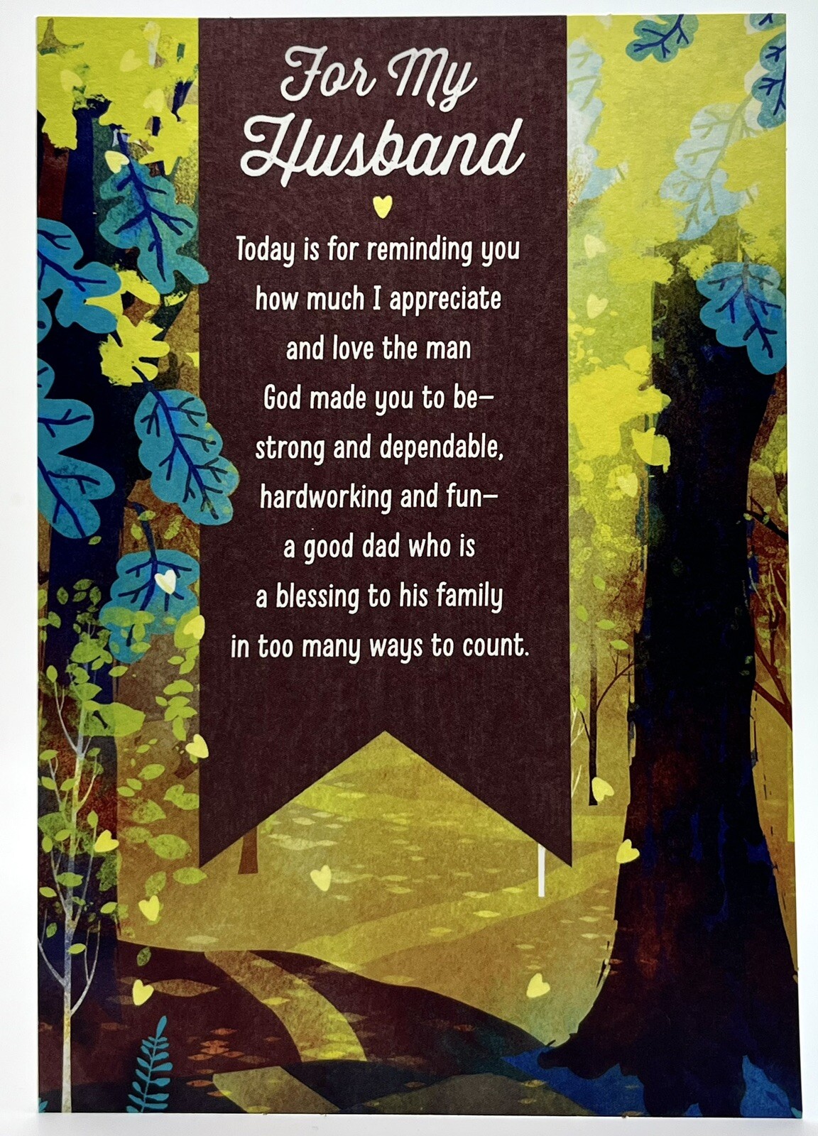 Fathers Day Card for Husband Religious Nature Theme DaySpring NEW