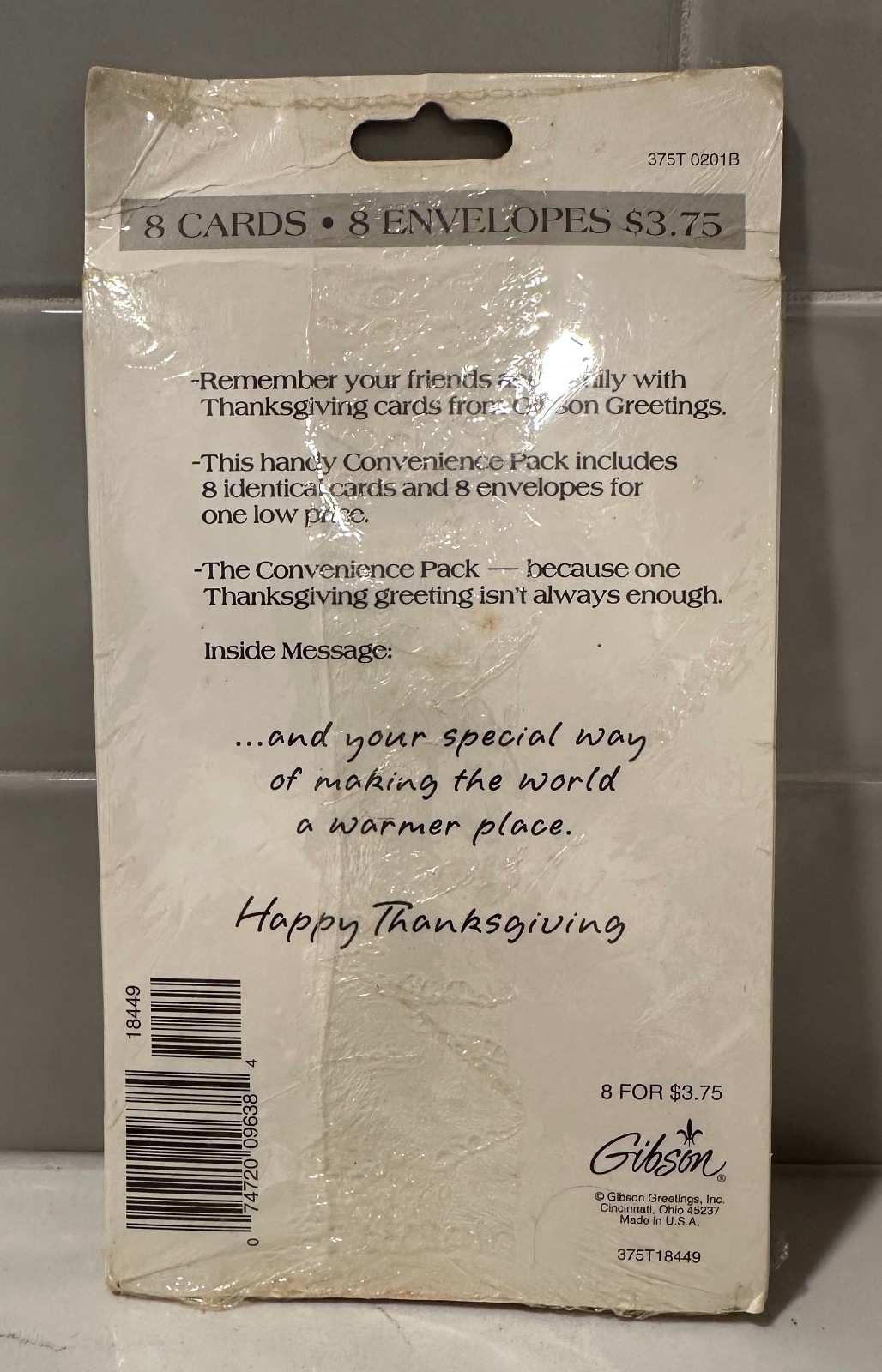 Vintage Anthropomorphic Squirrel Thanksgiving Greeting Cards 8 ct. Gibson NEW