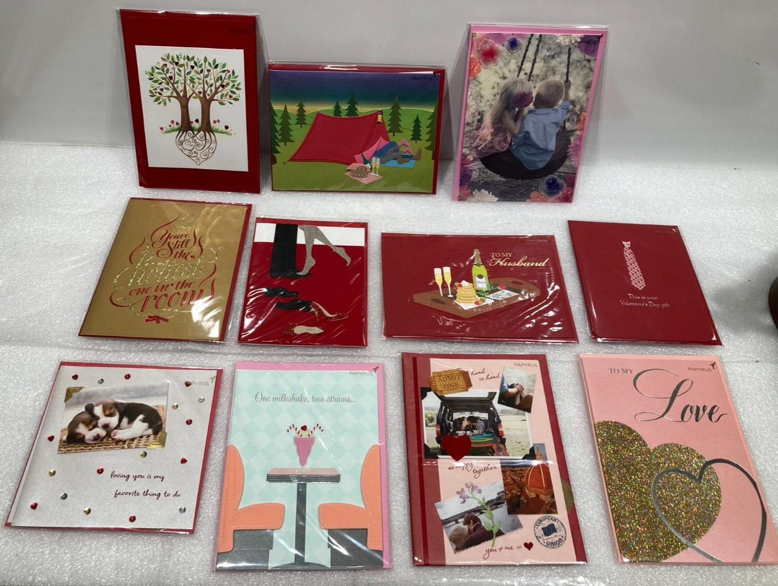 PAPYRUS Lot of 11 Valentine’s Day Cards – New In Package