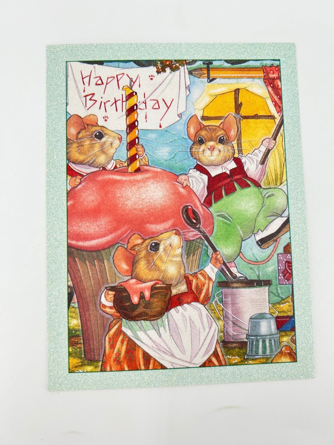 Nova Birthday Card Mice Cupcake Paralyzed Veterans of America USA